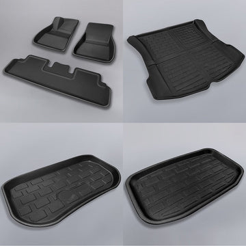 Allwetter-Fußmatten-Innenauskleidung für Tesla Model 3 / Y
