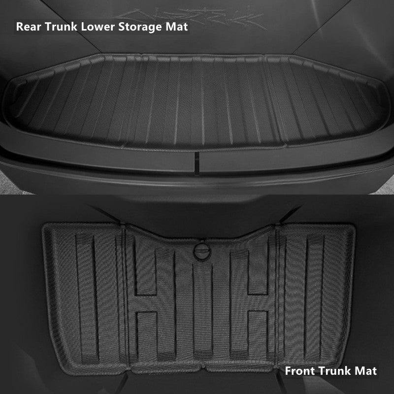 All Weather Front Rear Trunk Mats for Tesla Cybertruck - acetesla