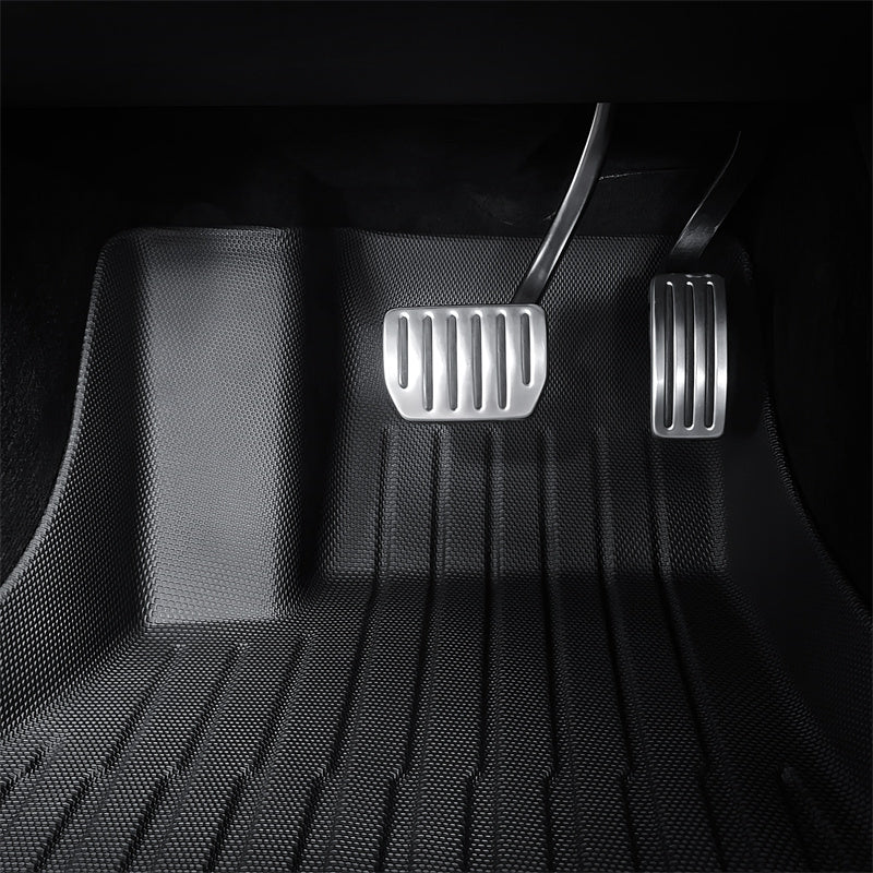 All Weather TPE Interior Floor Mats Cargo Liners Set for Tesla 2022 - 2024 Model S - acetesla