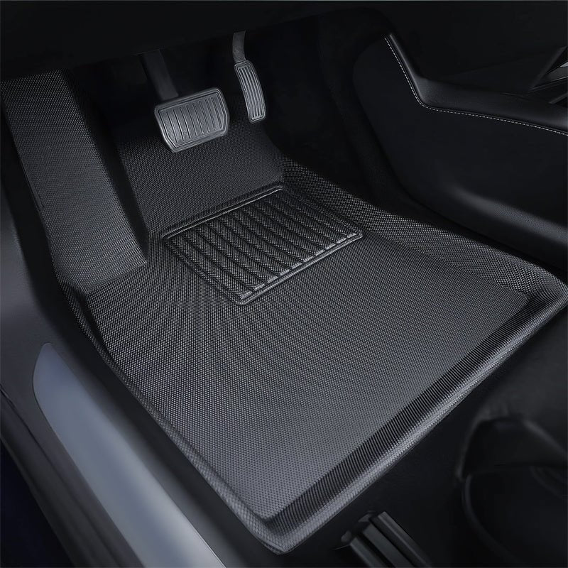 All Weather XPE Interior Floor Mats Cargo Liners Set for Tesla 2022 - 2024 Model S - acetesla