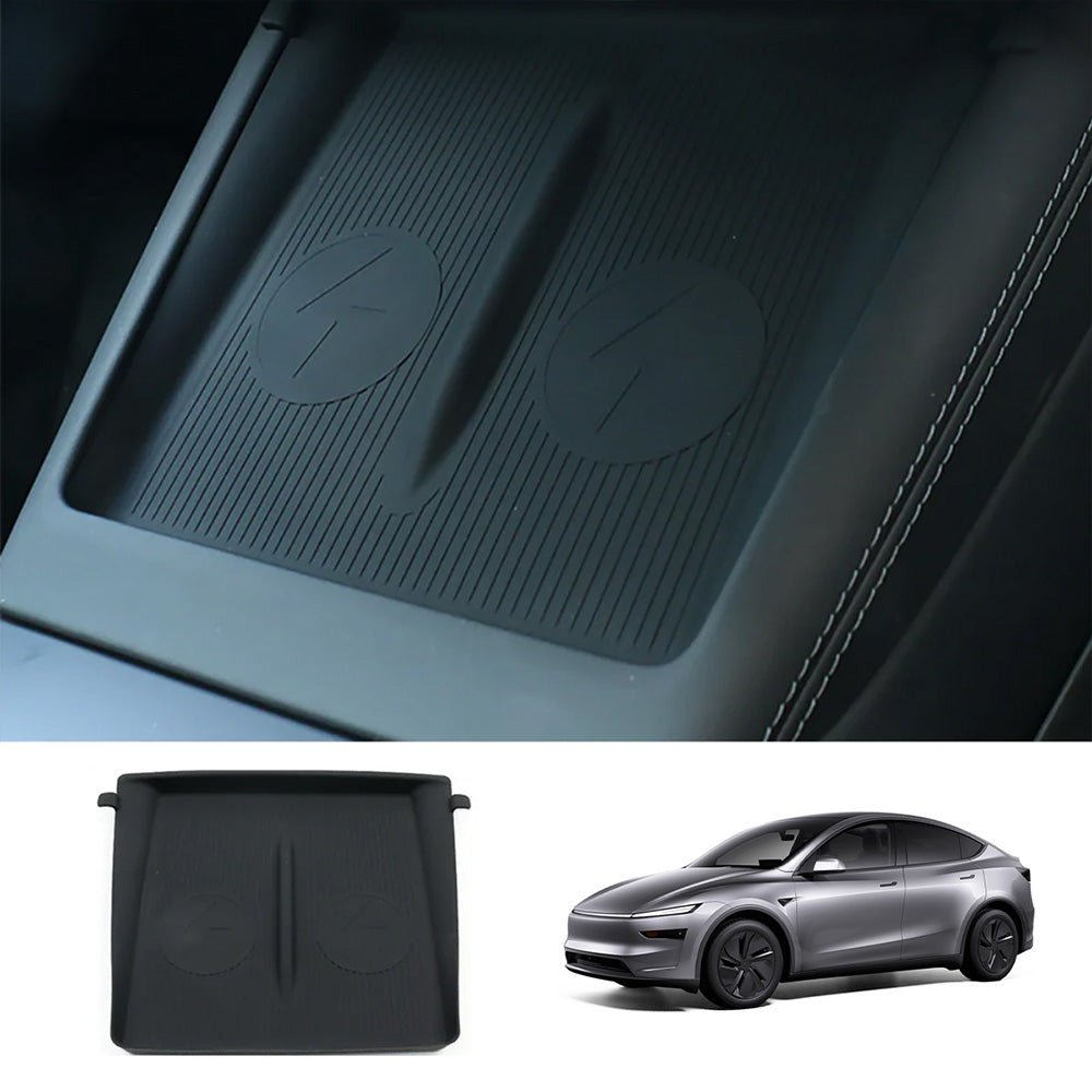 Anti - Slip Silicone Wireless Charging Pad for Tesla Model Y Juniper 2025+ - acetesla
