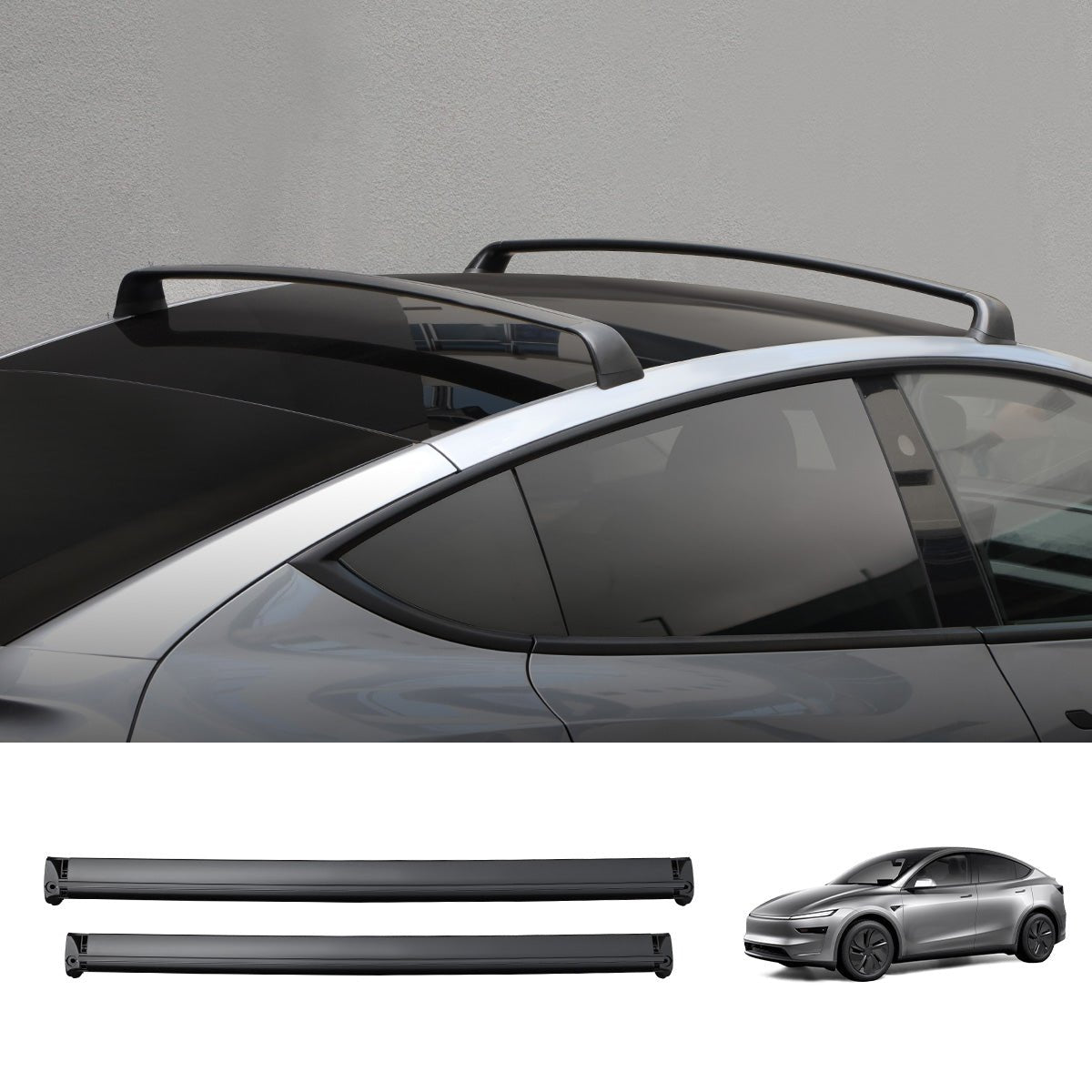 Tesla Model Y Juniper Roof Rack | Anti-Theft Aluminum Cross Bars
