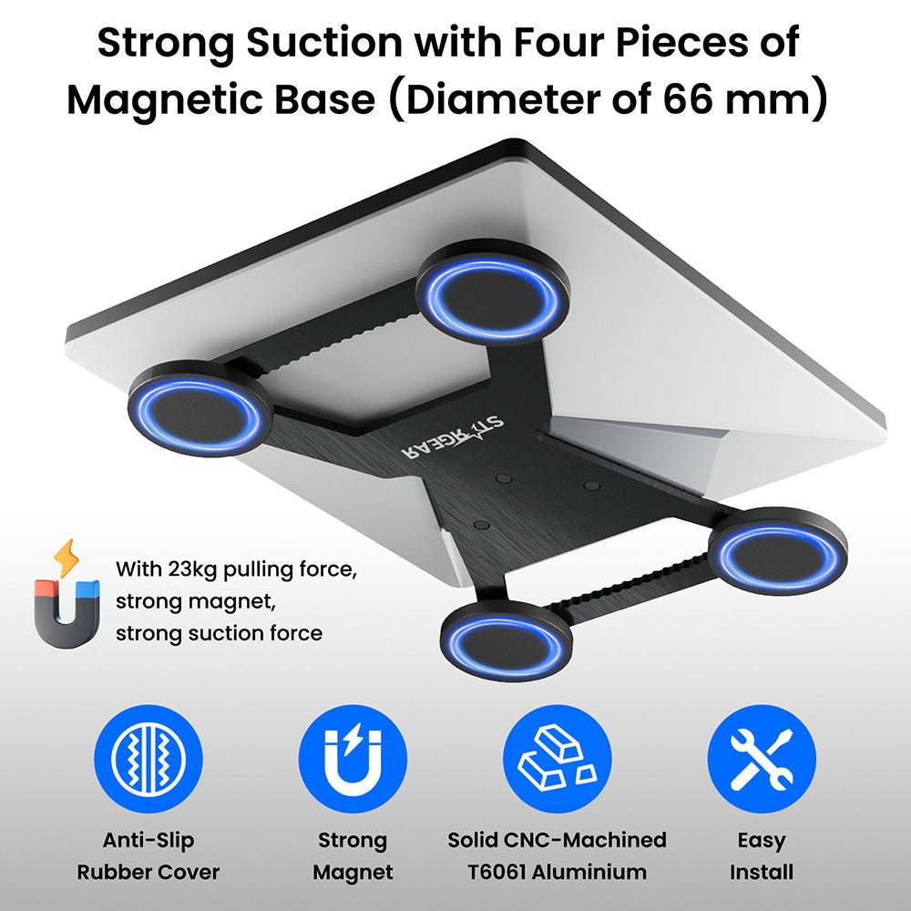 Anti - Theft Magnetic Mount with 200lbs Pull Force Base for Starlink Mini - acetesla