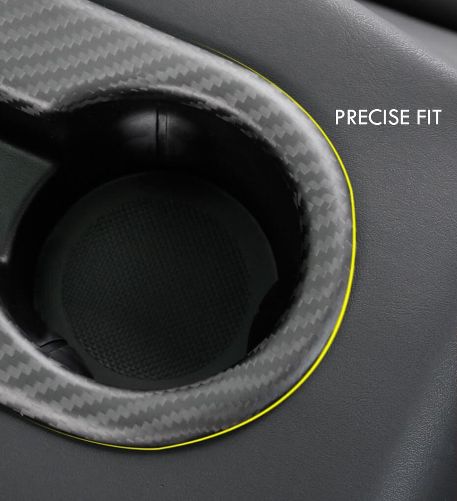 Backseat Cup Holder for Tesla Model 3 Model Y - Carbon Fiber Interior Mods - acetesla