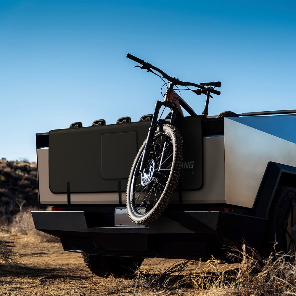 Bike Tailgate Shield Pad with Tool Pockets for Cybertruck - acetesla
