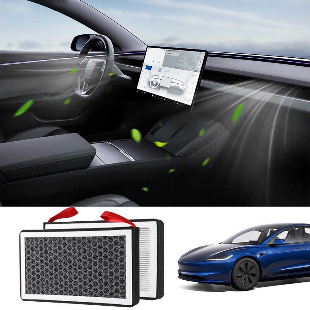Cabin Air Filter & HEPA Filter with Activated Carbon for Tesla Model 3 - acetesla