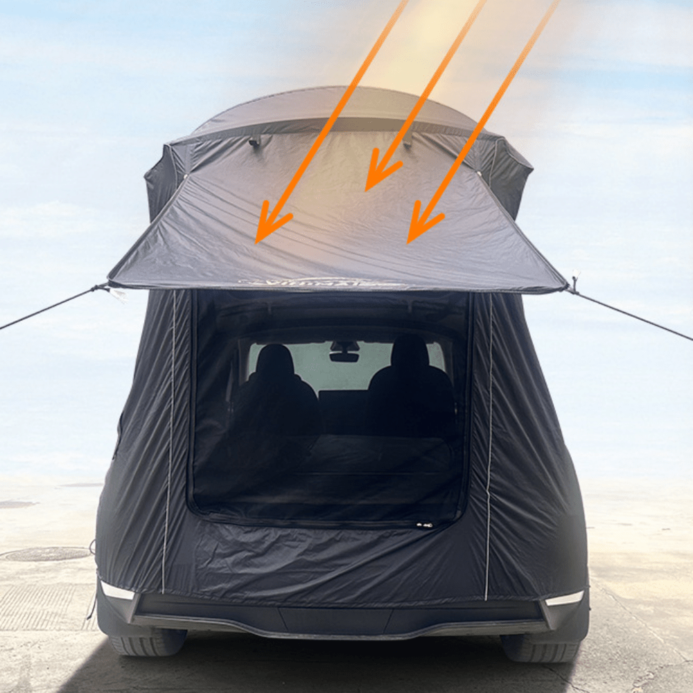 tesla model y camping tent Tesla Model Y Tailgate Camping Tent