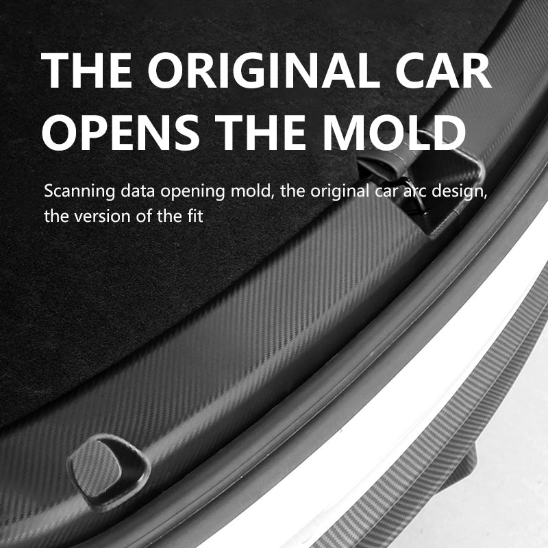 Carbon Fiber Color Door Sill Protector + Trunk Sill Protector for Tesla Model Y 2021 - 2024 - acetesla