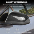 Carbon fiber Side Mirror Cover for Tesla Model 3/Model Y 2018-2023 - acetesla