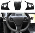 Carbon Fiber Steering Wheel Cover for Tesla Model 3 / Y - acetesla