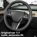 Carbon Fiber Steering Wheel Cover for Tesla Model 3 / Y - acetesla