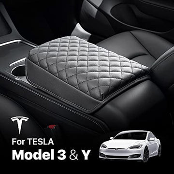 Mittelarmlehnen-Lederbezug für Tesla Model Y / 3