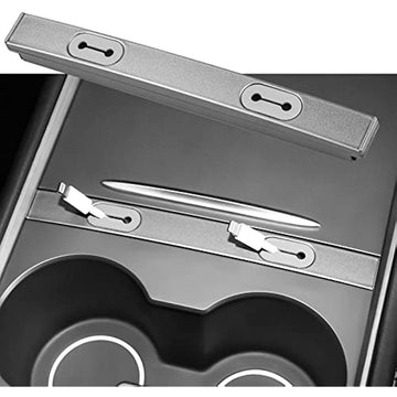 Mittelkonsolen-USB-Ladekabel-Organizer für Modell 3 / Y 2020–2023