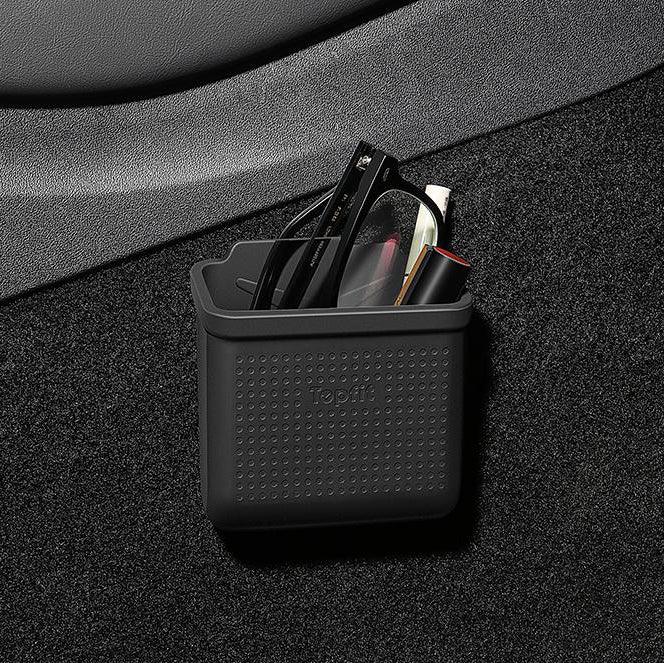 Center Console Velcro Stick Storage Box Organizer For Tesla Model 3/Y (2017 - 2024) - acetesla