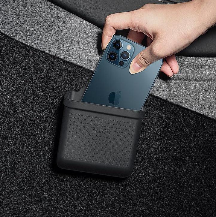 Center Console Velcro Stick Storage Box Organizer For Tesla Model 3/Y (2017 - 2024) - acetesla