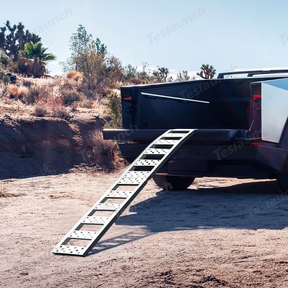 Utv Display Ramp Cybertruck Folding Aluminum Loading Ramp | ATV UTV Truck Van