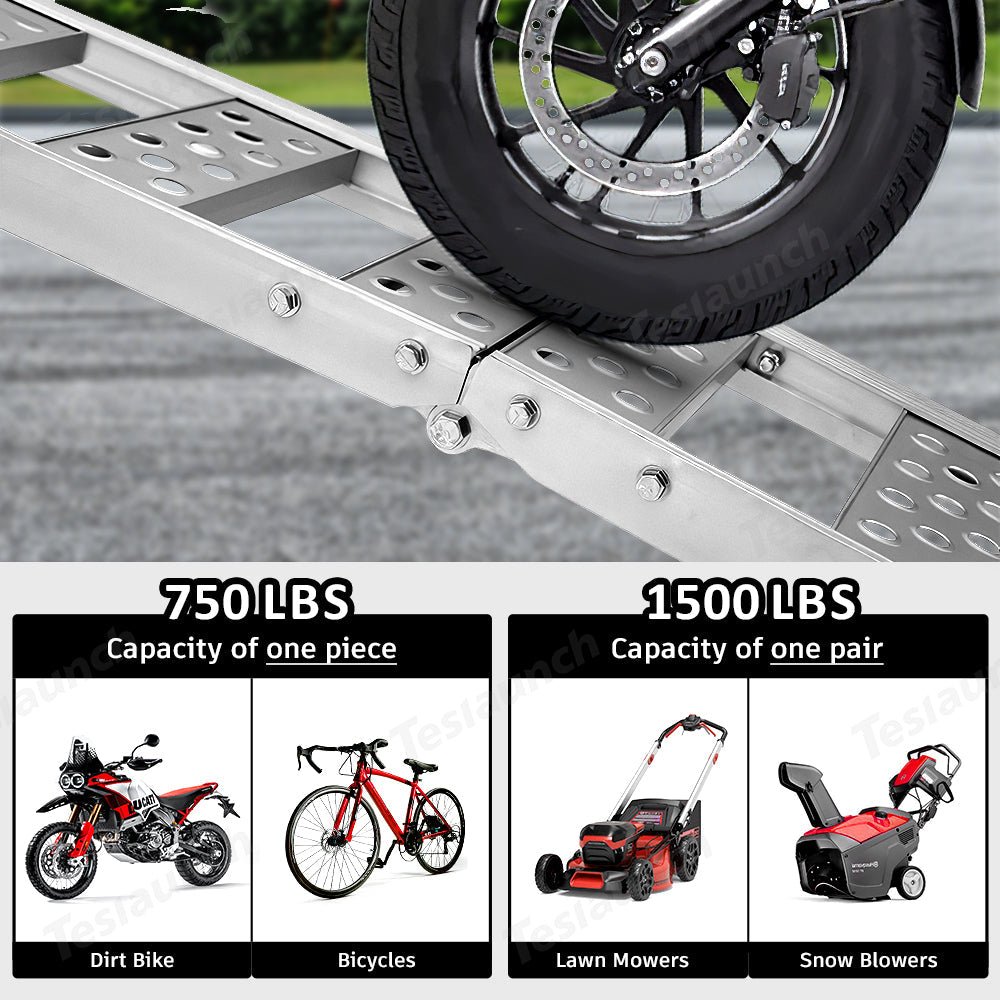 Cybertruck Rear Ramp Cybertruck Folding Aluminum Loading Ramp | ATV UTV Truck Van