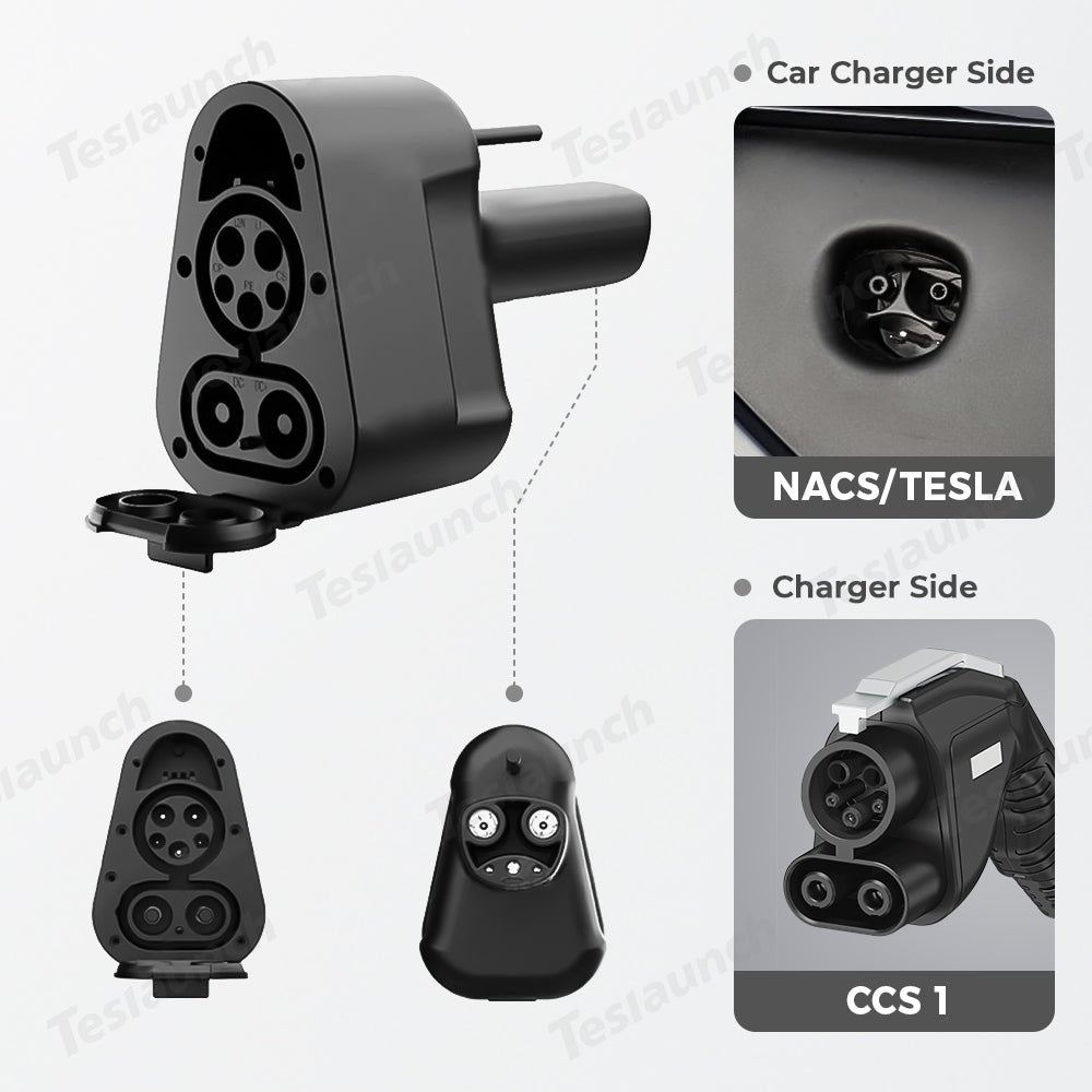 Cybertruck CCS1 x J1772 to Tesla(NACS) Fast Charging Adapter for Tesla Model 3/Y/S/X/Cybertruck - acetesla