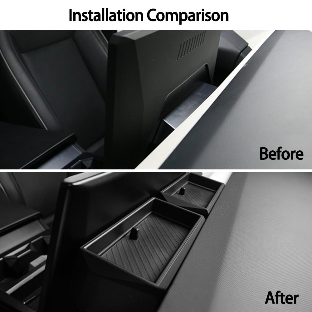 Cybertruck Center Console Behind - Screen Storage Box (Set of 2) - acetesla