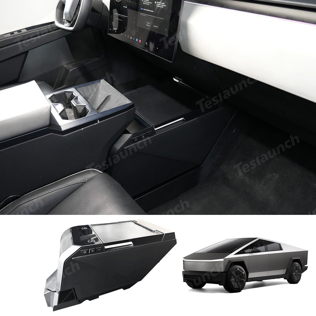 Cybertruck Center Console Floor Refrigerator - 18L - acetesla