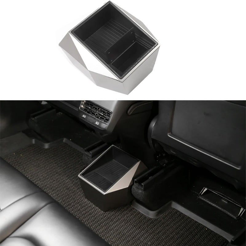 Cybertruck Style Rear Storage Box Backseat Organizer for Model Y 2021+ - acetesla
