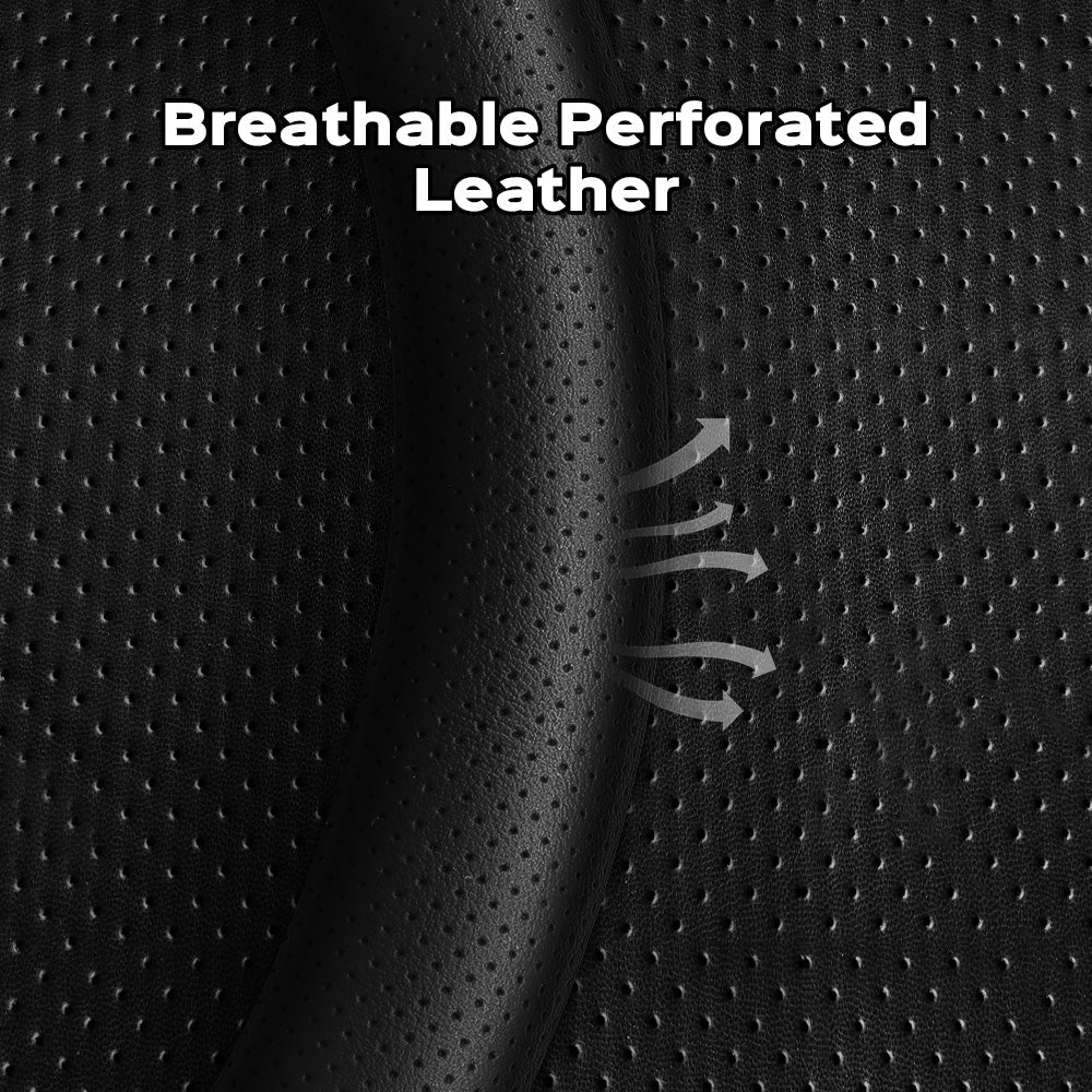 D - Shaped Carbon Pattern Leather Steering Wheel Cover for Tesla Model 3 Highland 2024+ - acetesla