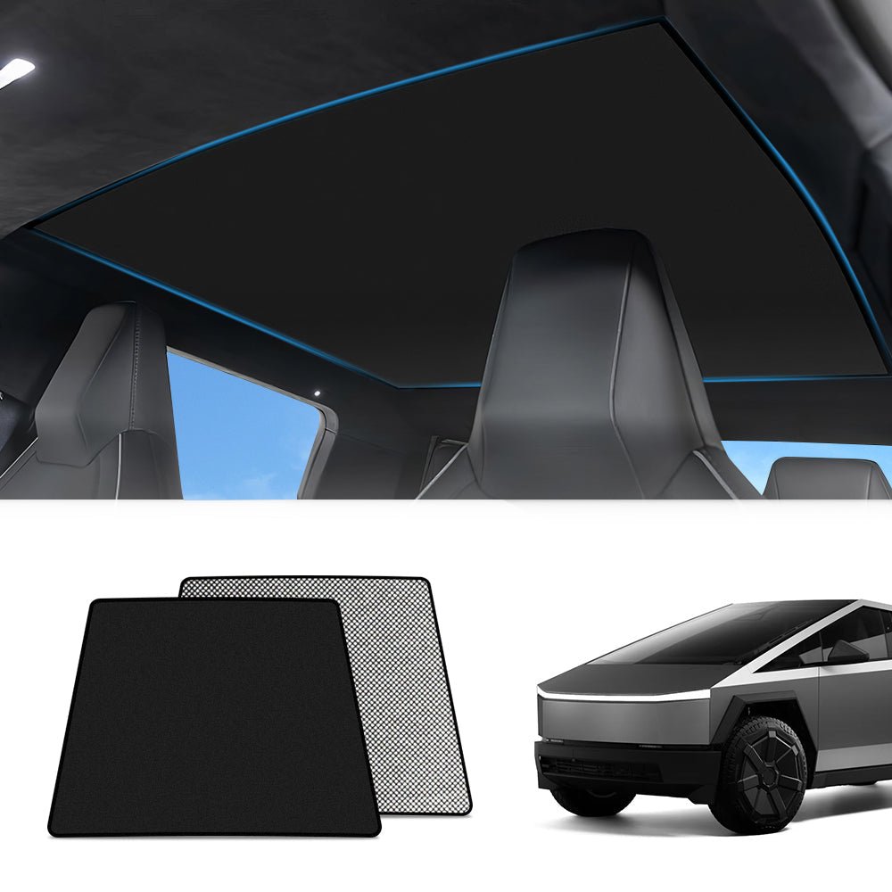 Electrostatic Adsorption Sunroof Ice Crystal Glass Roof Sunshade for Cybertruck - acetesla