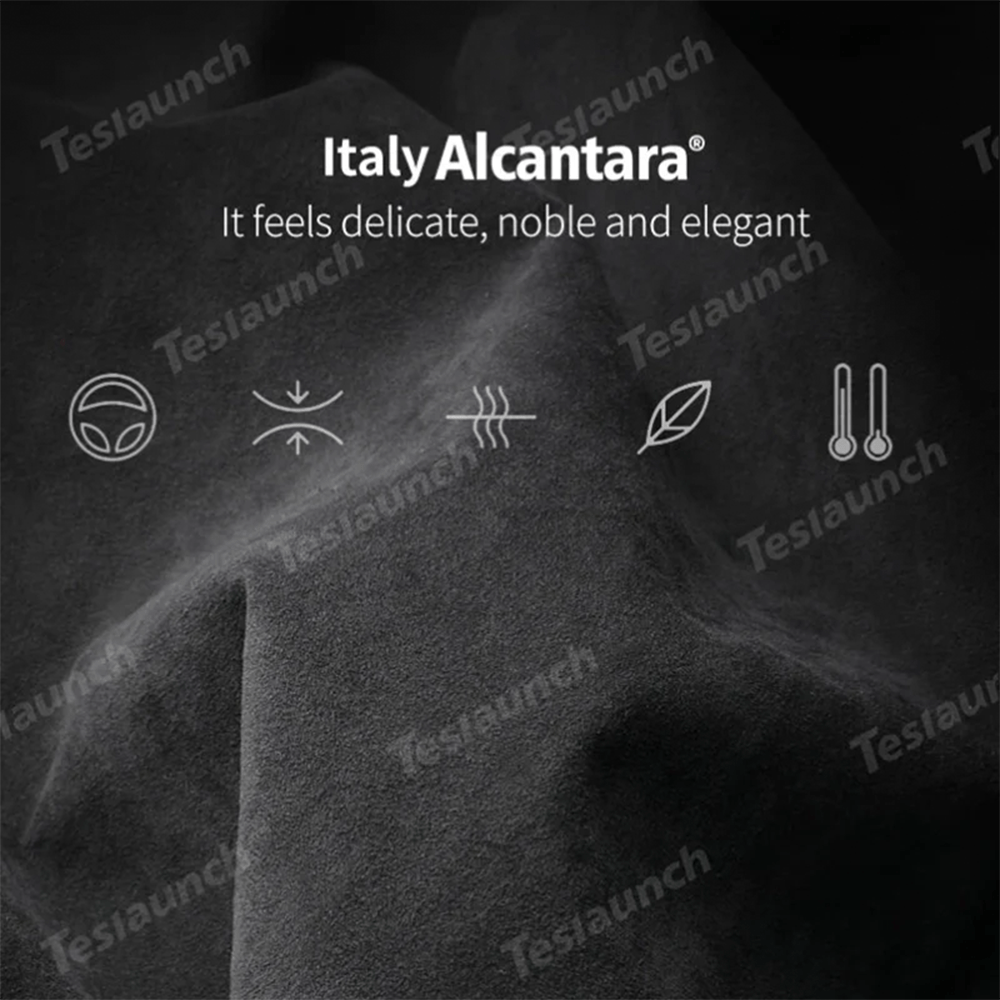 Ergonomic All Weather Alcantara Lumbar Support Pillow - Fits All Cars - acetesla