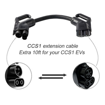 CCS1 EV Extension Cord for Non-Tesla EVs Charging on Tesla 