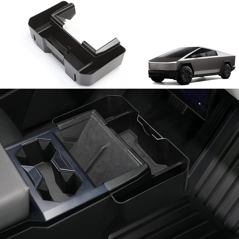 Extended Center Console Storage Box for Cybertruck - acetesla