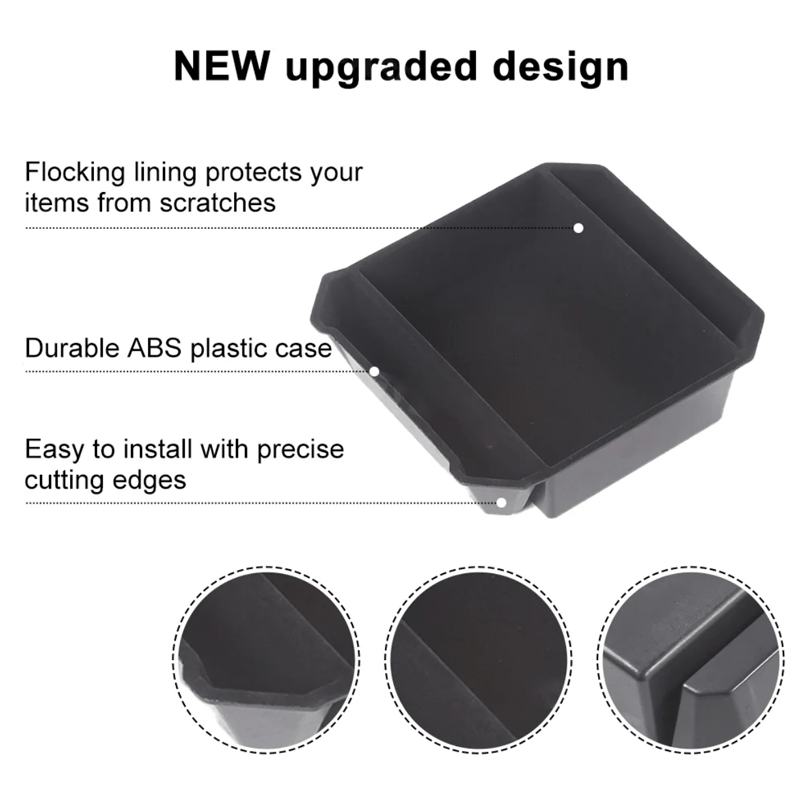 Flocking Center Console Organizer OEM Storage Box for Cybertruck - acetesla