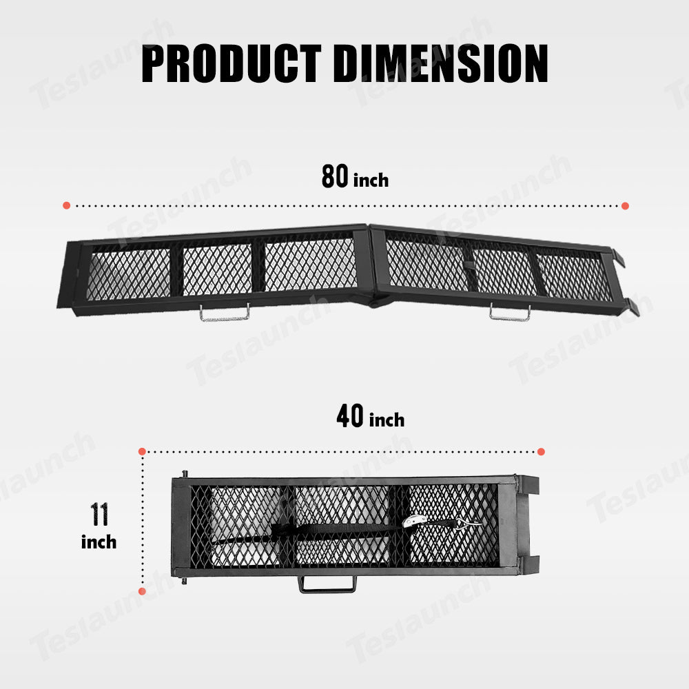 Foldable and Portable Heavy - Duty Steel Loading Ramp for Cybertruck - acetesla