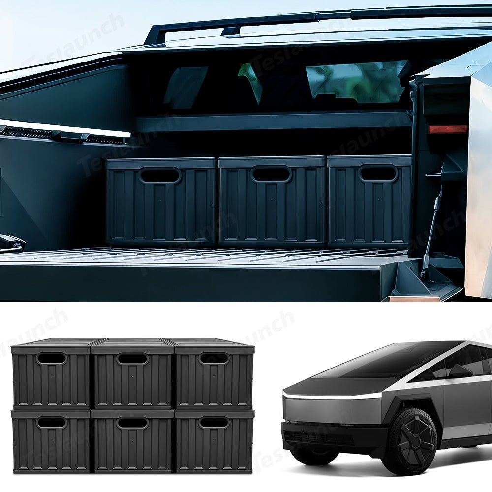 Foldable Vault Cargo Bins for Tesla Cybertruck - acetesla