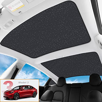Front and Rear Roof Sunshade for Tesla Model 3 2017-2023 - acetesla
