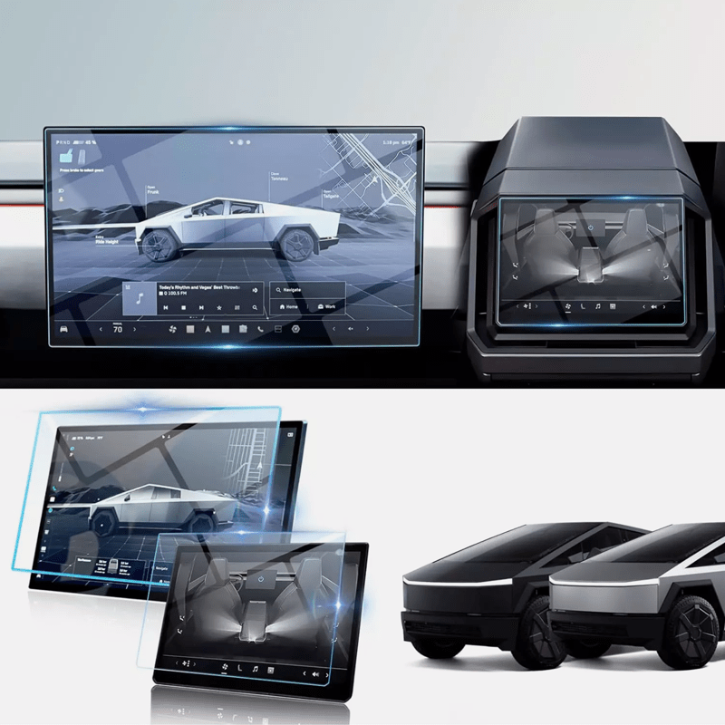 Front & Rear Screen Protector for Cybertruck - acetesla