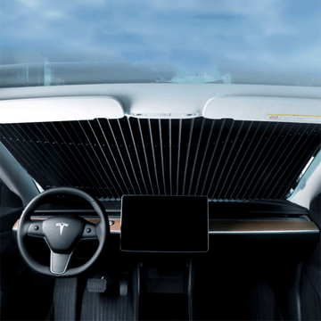 Front Windshield Retractable Sunshade for Tesla Model 3 - acetesla