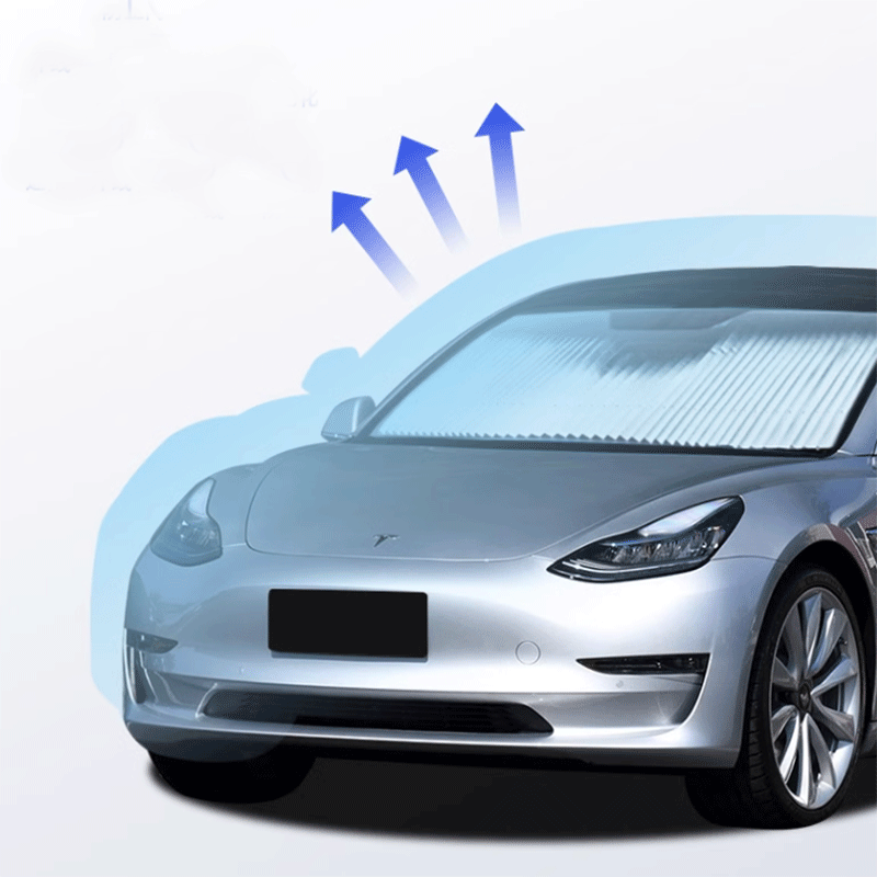 Front Windshield Retractable Sunshade for Tesla Model 3 - acetesla