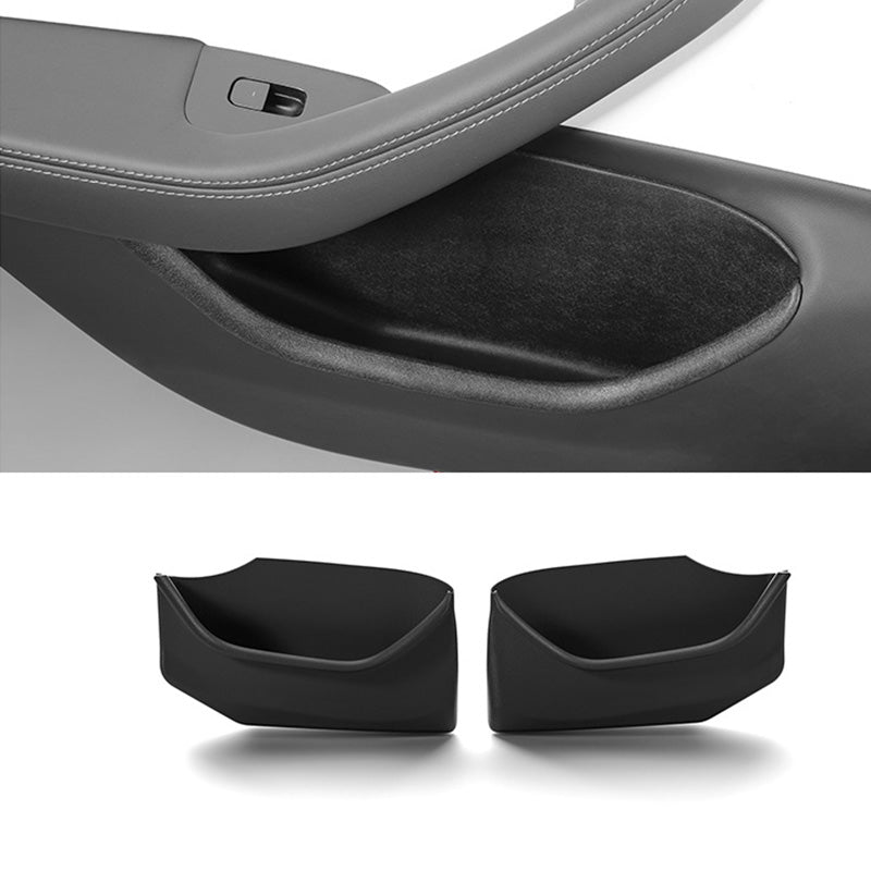 Full - Cover Rear Door Side Storage Box for Model 3 Highland - 1 Pair - acetesla