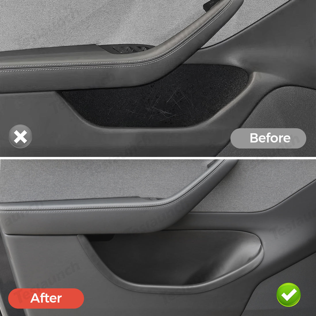 Full - Coverage Door Storage Organizer – Waterproof & Dirt - Resistant for Tesla Model Y Juniper 2025+ - acetesla