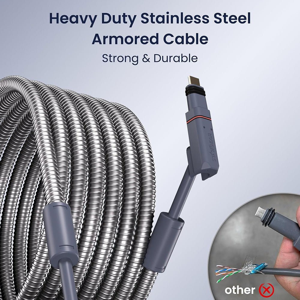 Heavy - Duty Chew - Proof Armored Cable for Starlink Gen 2 - acetesla