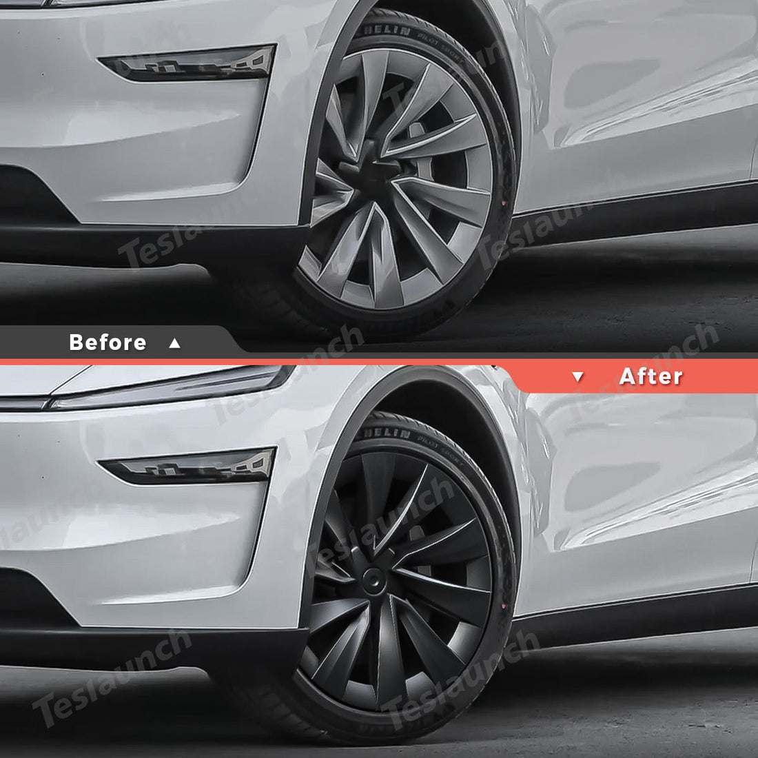 Helix 2.0 Style Wheel Hubcaps (Set of 4) for Tesla 2025+ Model Y Juniper 20'' Helix 2.0 Wheels - acetesla