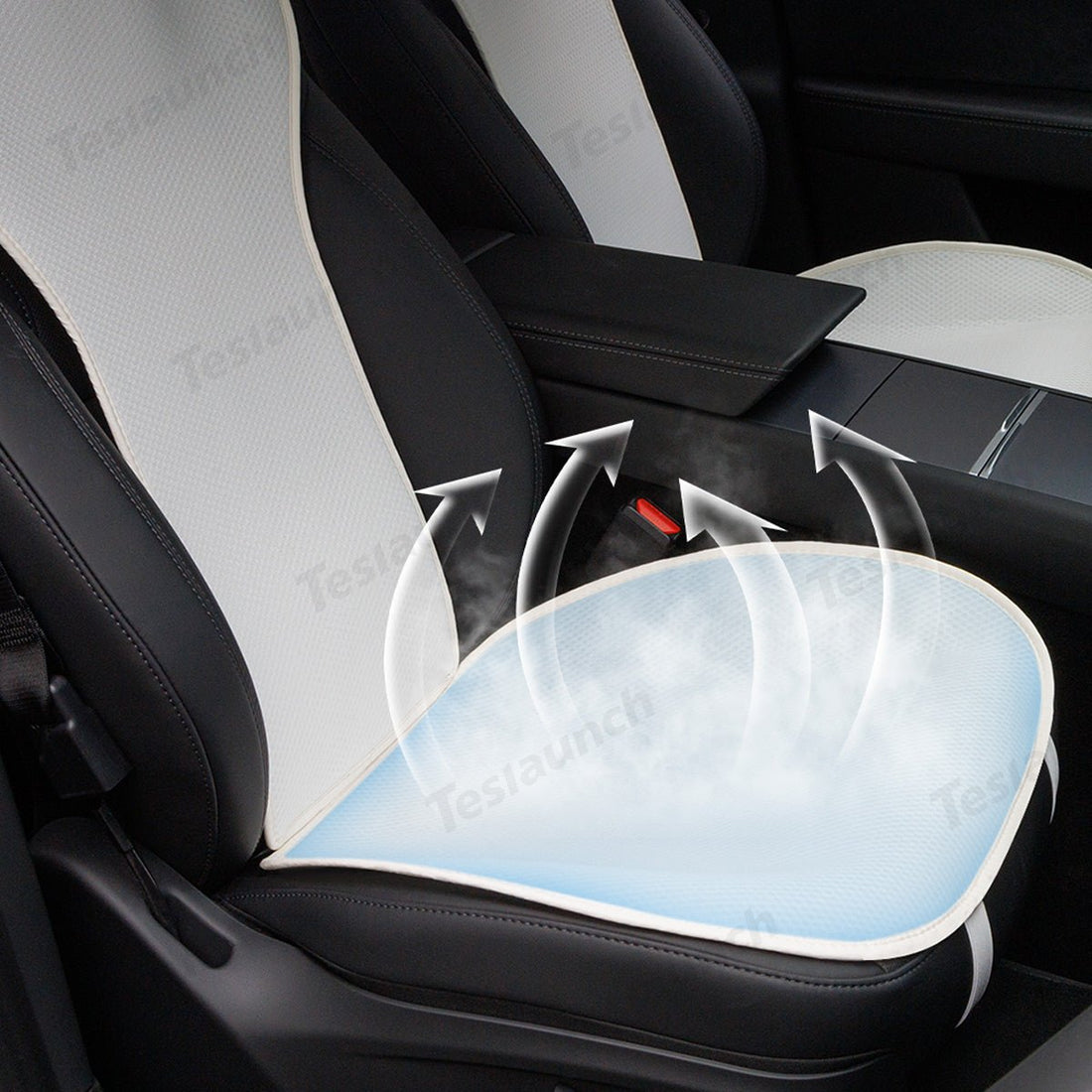Ice Silk Breathable Air Mesh Seat Cushion for Tesla Model Y Juniper 2025+ - acetesla