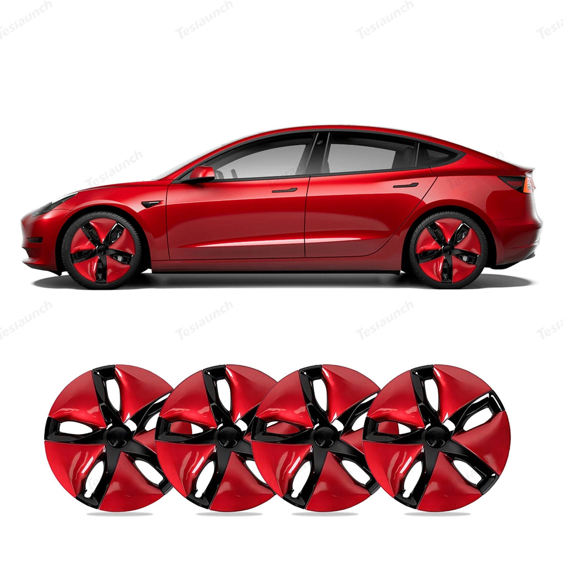 Model 3 18'' Aero Wheels Cover Hubcaps Replacement 4PCS for Tesla (2017 - 2023) - acetesla