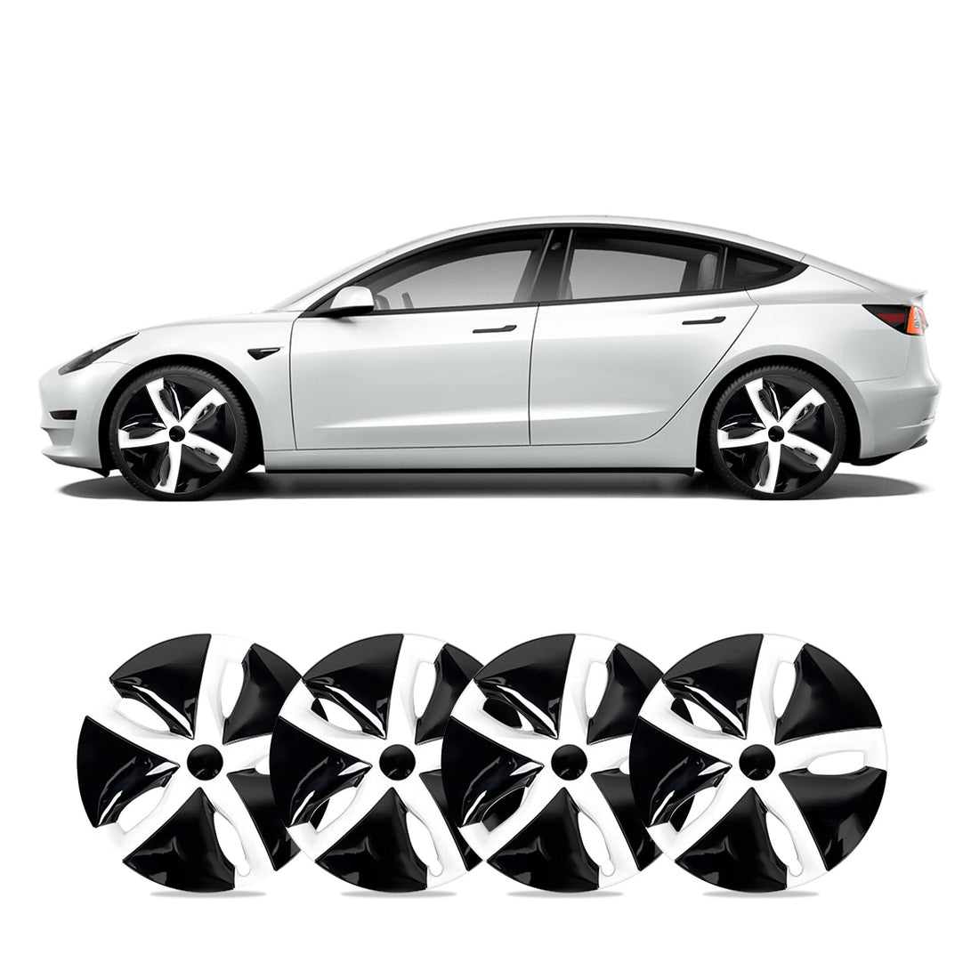 Model 3 18'' Aero Wheels Cover Hubcaps Replacement 4PCS for Tesla (2017 - 2023) - acetesla