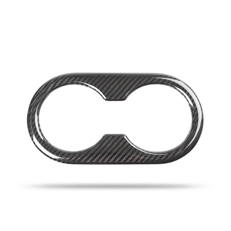 Model 3 Real Carbon Fiber Backseat Cup Holders Cover for Tesla(2017 - 2023) - acetesla