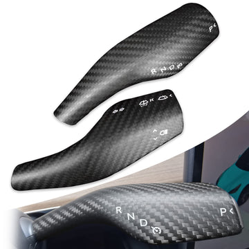 Model 3 / Y Turn Signal Wiper Stalk Covers - Carbon Fiber Interior Mods - acetesla