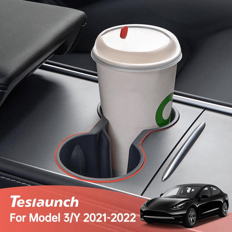 Model 3/Y Cup Holder Stabilizer Insert for Tesla, Center Console Slot Slip Limit Clip Cup Holder Insert (2021 - 2023) - acetesla