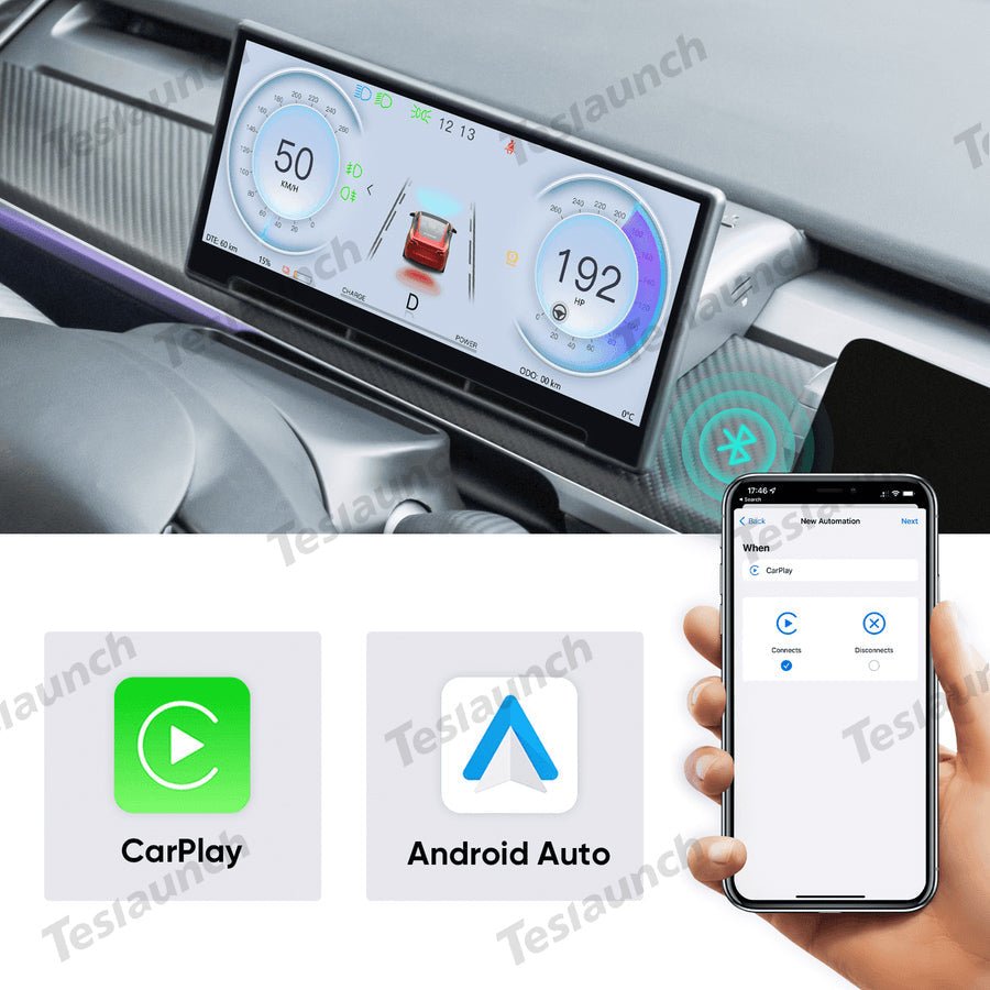 Model 3/Y F9 9 Inches Touch Screen Carplay/Android Auto Smart Dashboard - acetesla