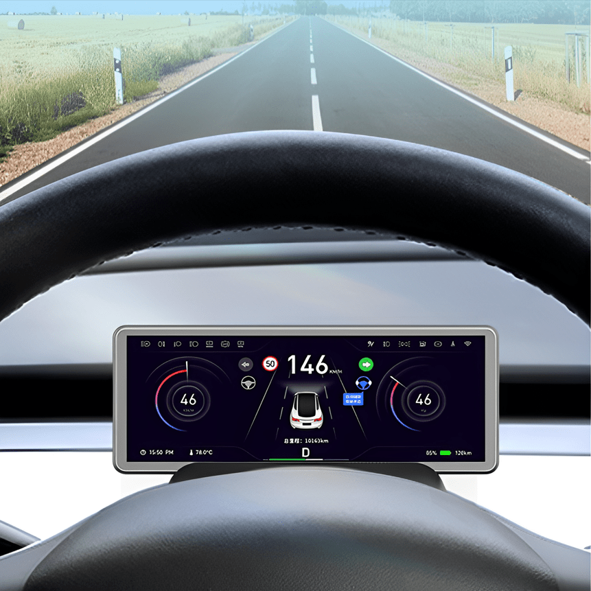 Model 3/Y H6 6.86'' Screen Instrument Cluster Mini Display for Tesla - Support OTA Upgrade - acetesla