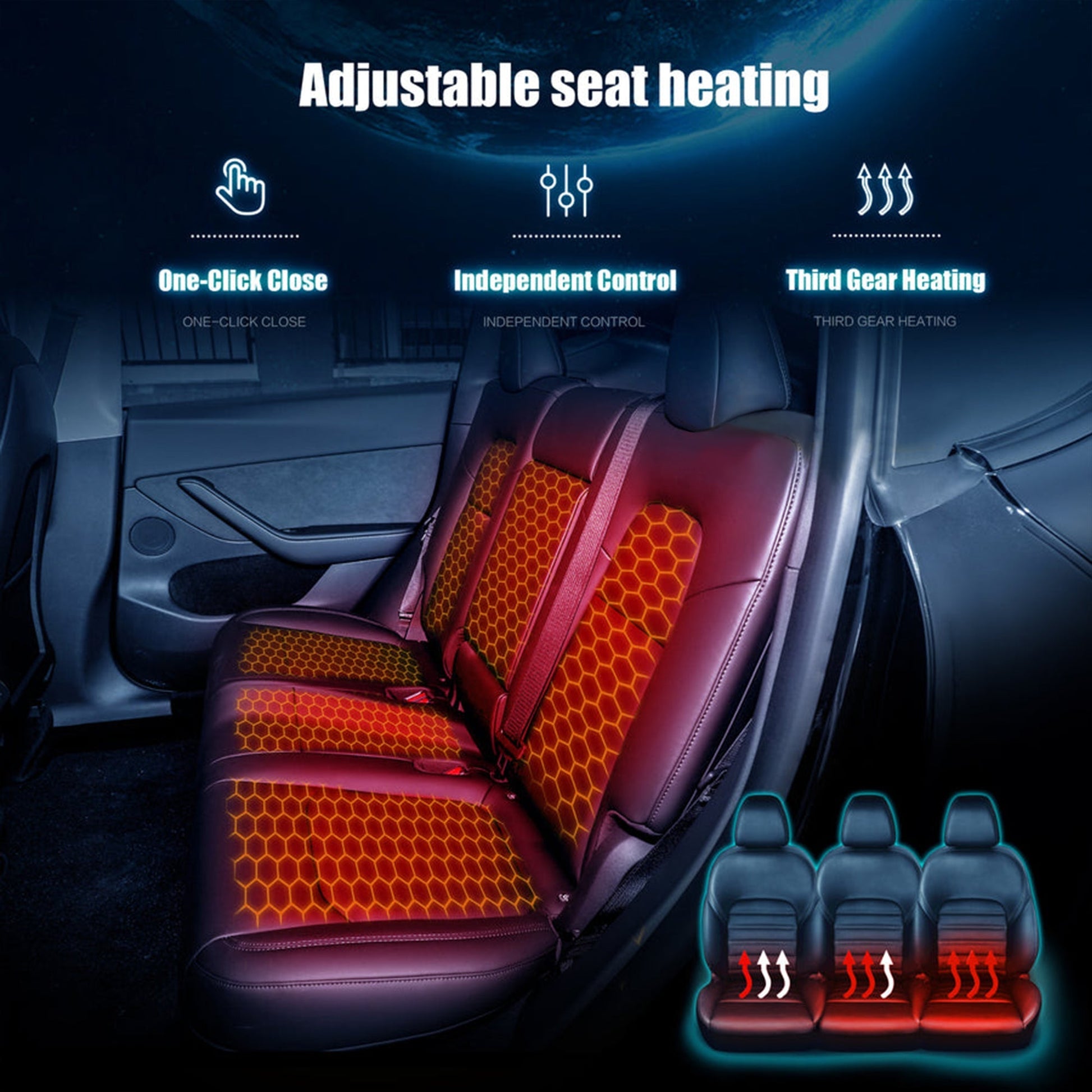 Model 3/Y Rear Climate & Music Control Screen - acetesla